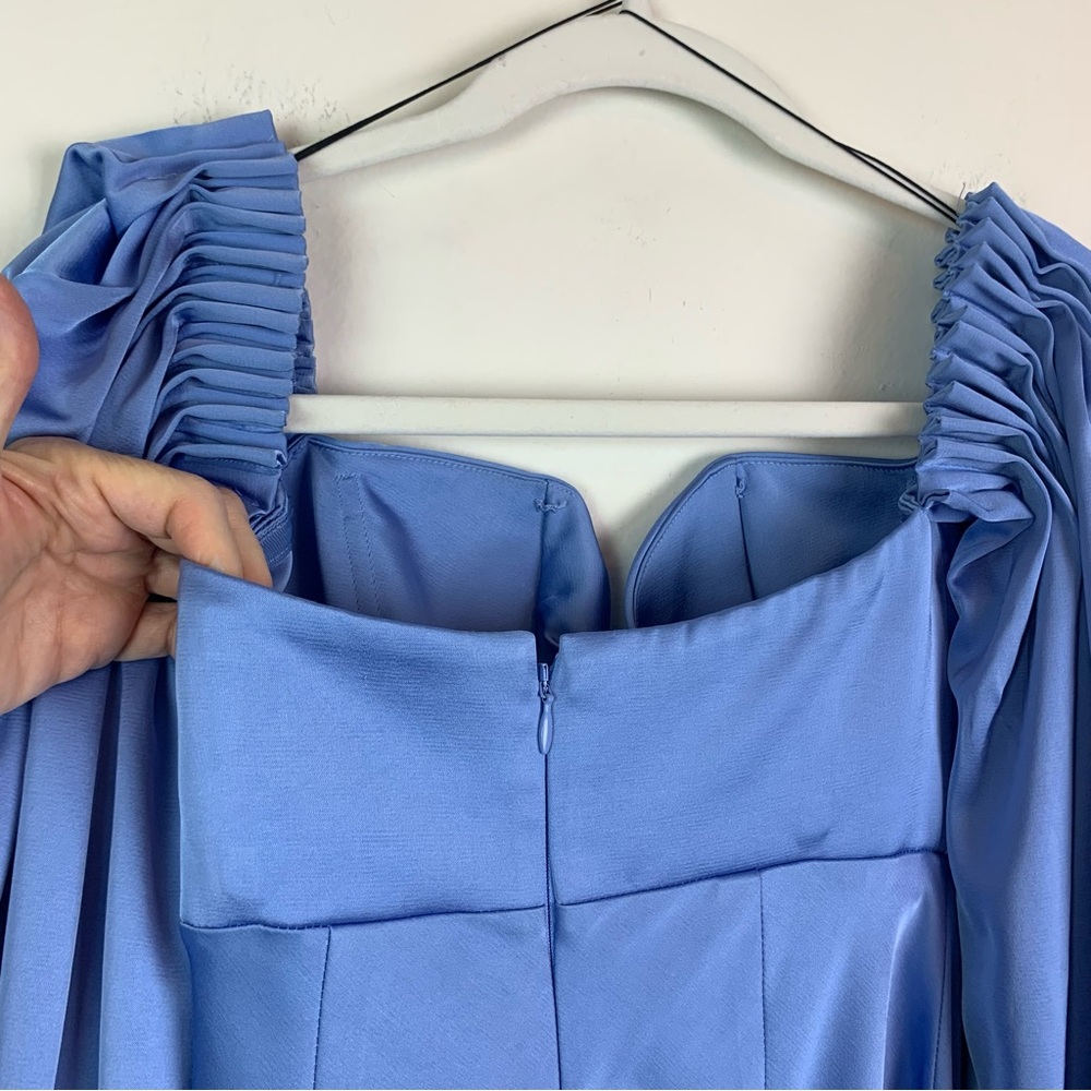 Significant Other Danika Satin Duchess Maxi Dress in Bluebell Size 4 - Picture 11 of 16
